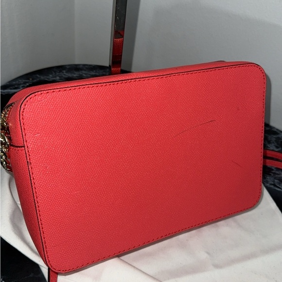 Michael Kors Handbag Jet Set Powder Leather Crossbody Bag Purse AUTHENTIC - Picture 9 of 12